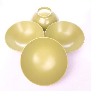 Vintage Prolon Green Melamine Bowls